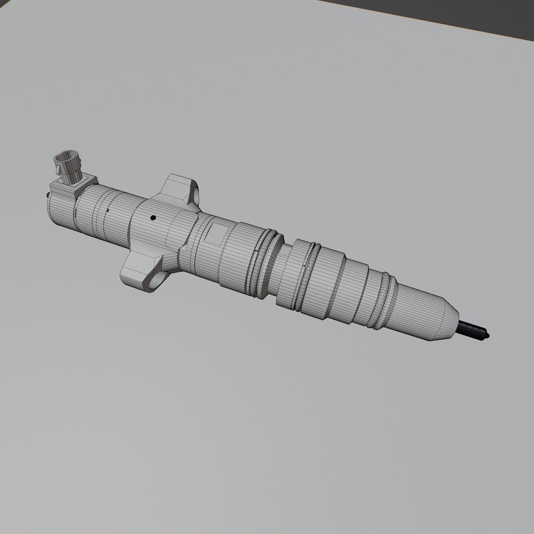 3D Cat-Style Diesel Injector - Full Assembly - TurboSquid 2419292