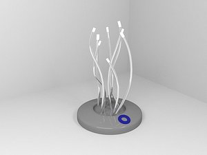 lamp led flashlights 3D model