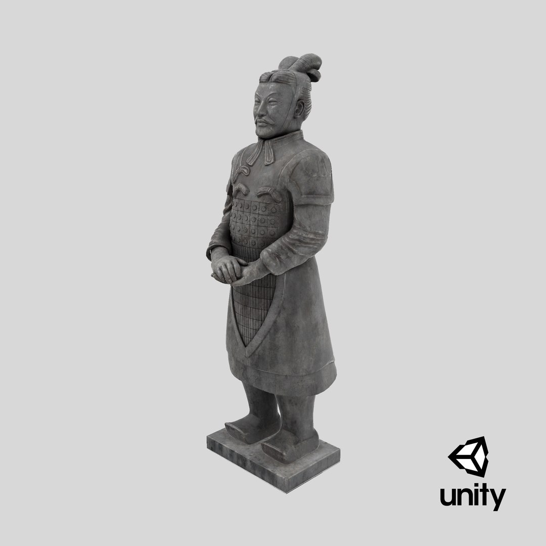 3D Terracotta Warrior model https://p.turbosquid.com/ts-thumb/On/ZJXH3m/2D/stemcell_unity_render/png/1731670076/1920x1080/fit_q87/ef6a1ab7c9cf6fa89891bbfbf37c34474abbe13d/stemcell_unity_render.jpg