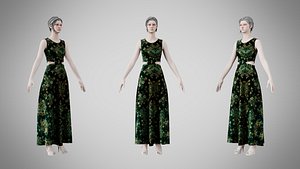 Dress 31 Emerald Whisper Velvet
