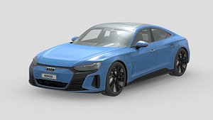 Low Poly Car - Audi e-tron GT quattro 2022