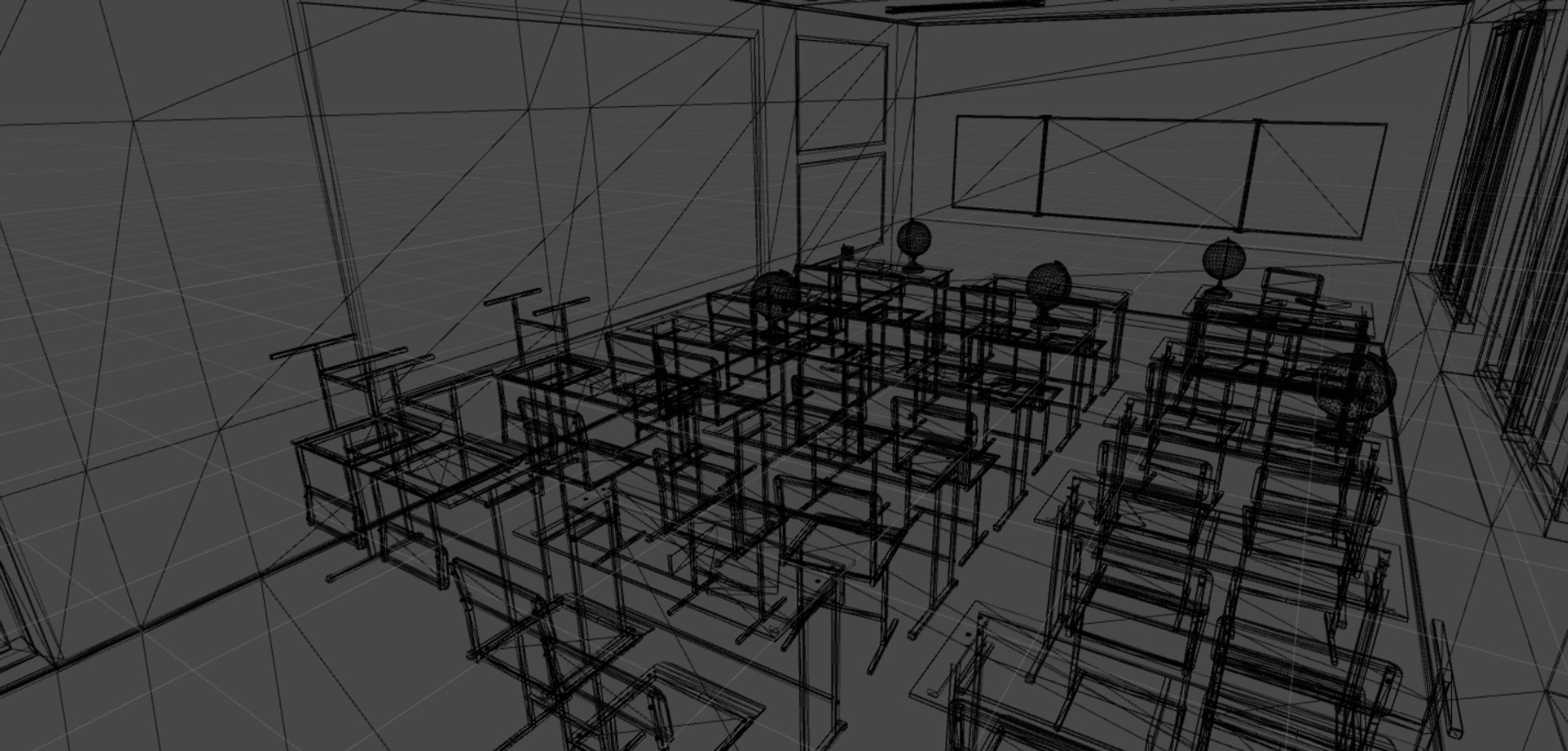 Vr School - Class 3D Model - TurboSquid 1433845