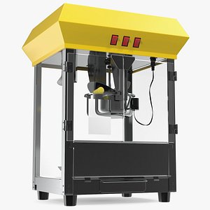 3D popcorn popper machine pop