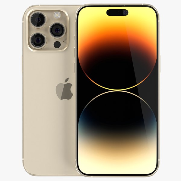 iPhone 14 Pro Max Gold 3D model