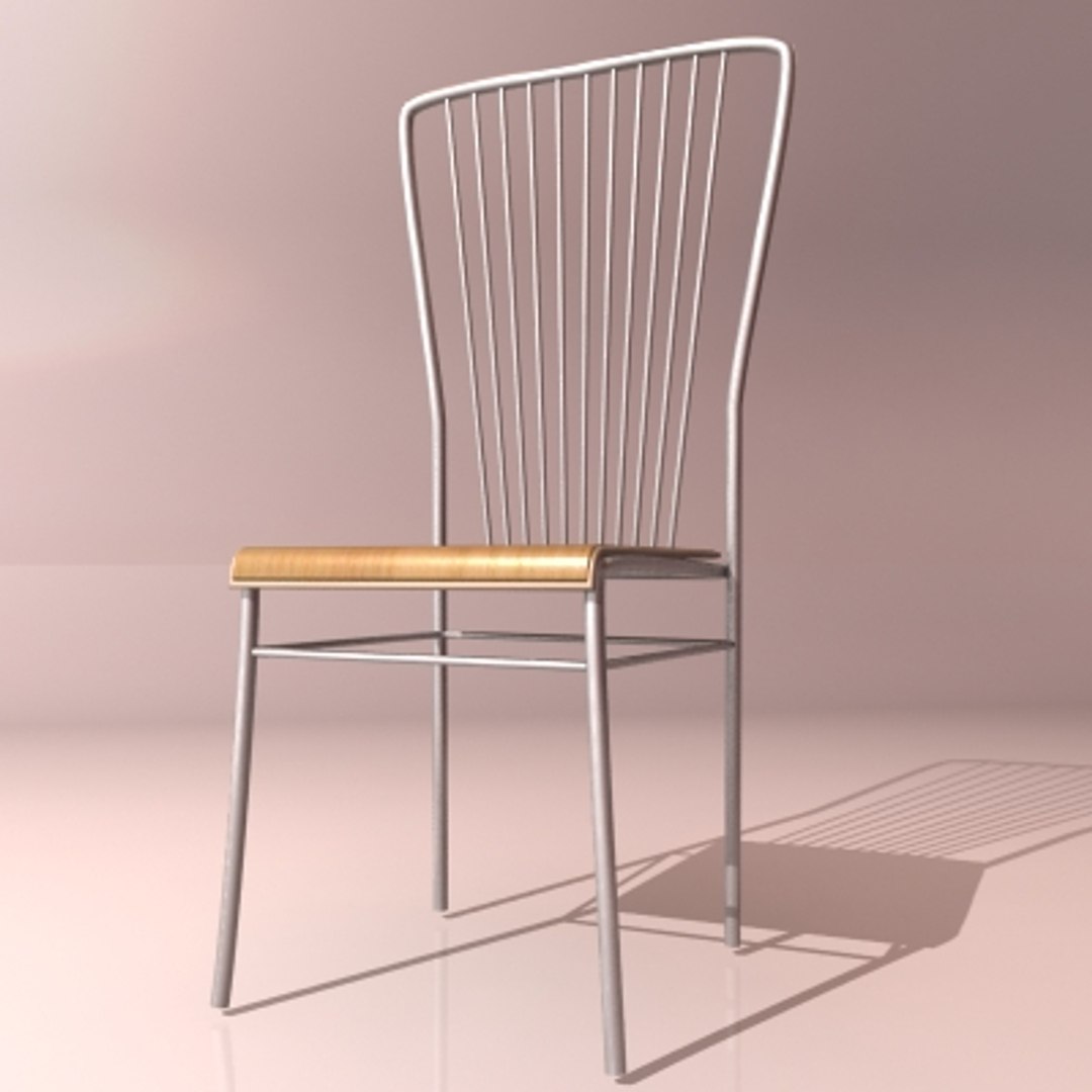 Metallic Chair 3d 3ds
