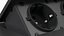 Damped Outlet Socket Three Plug Black