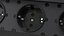Damped Outlet Socket Three Plug Black