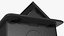 Damped Outlet Socket Three Plug Black