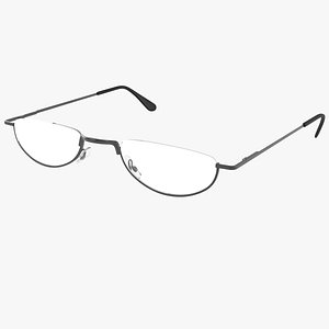 3D Reading Glasses model