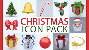 3D christmas icon model