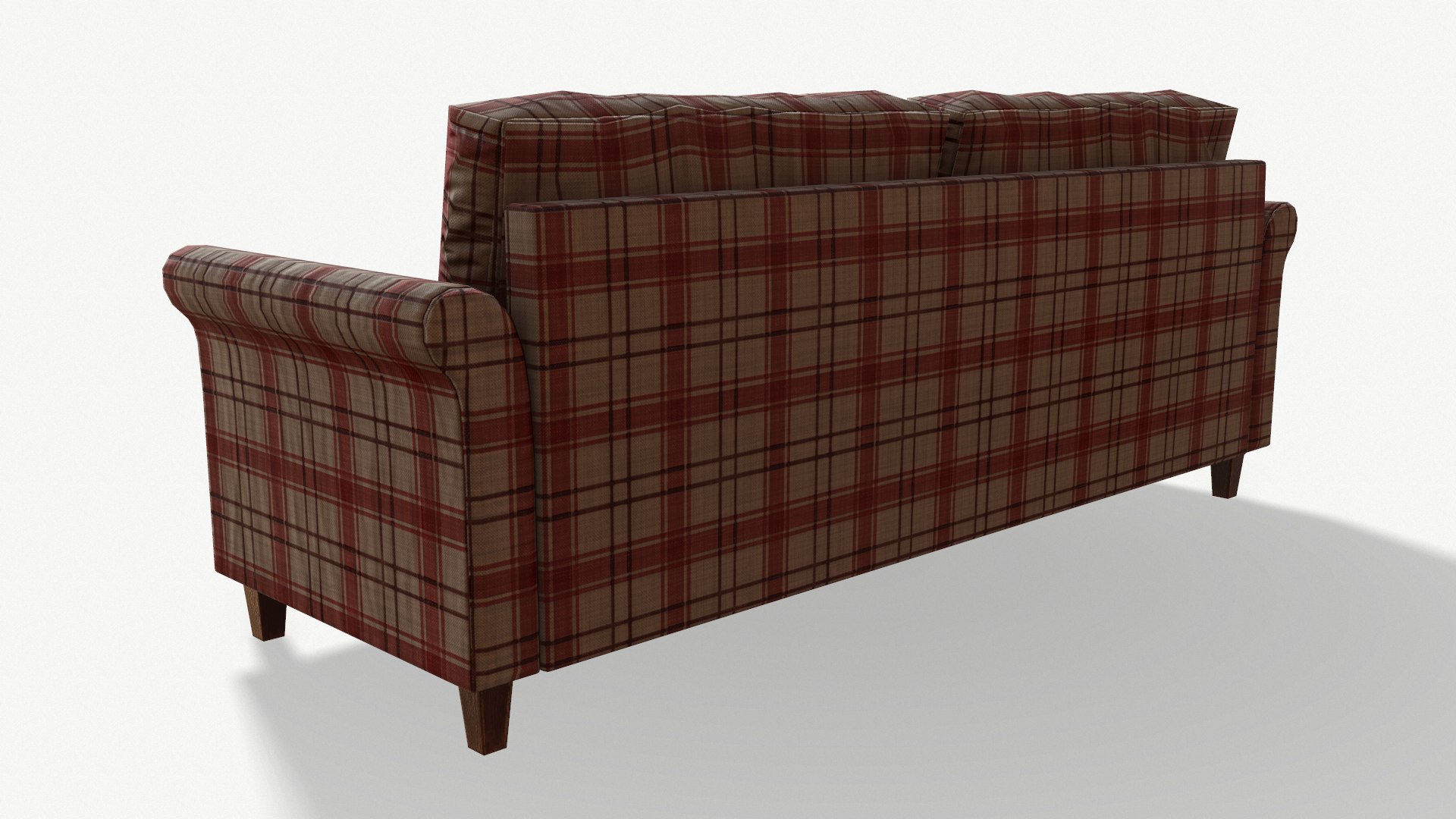 Classic Sofa Cranberry 3D Model - TurboSquid 1993254