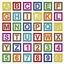 Alphabet - Wood Color Boxes