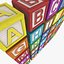 Alphabet - Wood Color Boxes
