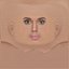 Kerry Washington Head - No Hair - Low poly head for game