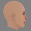 Kerry Washington Head - No Hair - Low poly head for game