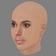 Kerry Washington Head - No Hair - Low poly head for game