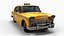 3D Yellow Taxi Cab