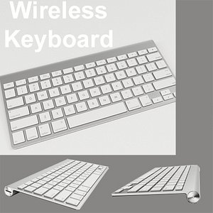 apple wireless keyboard slim 3d max