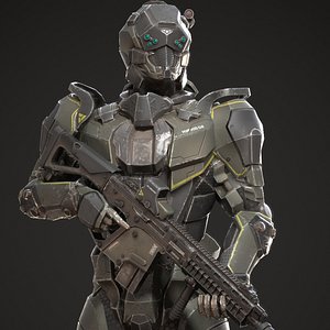 armor character 3D