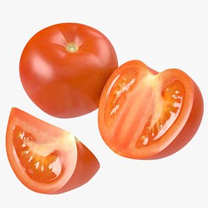 Tomatoes PBR Scan Retopo 3D model