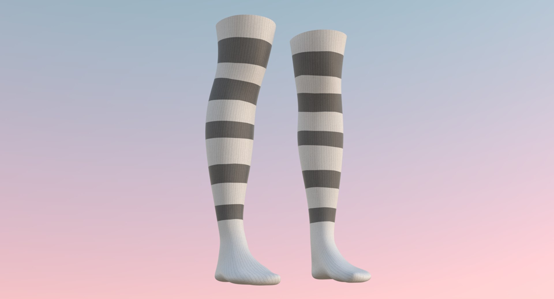 Knee socks 1 3D model - TurboSquid 1180337
