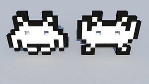 3d model space invaders