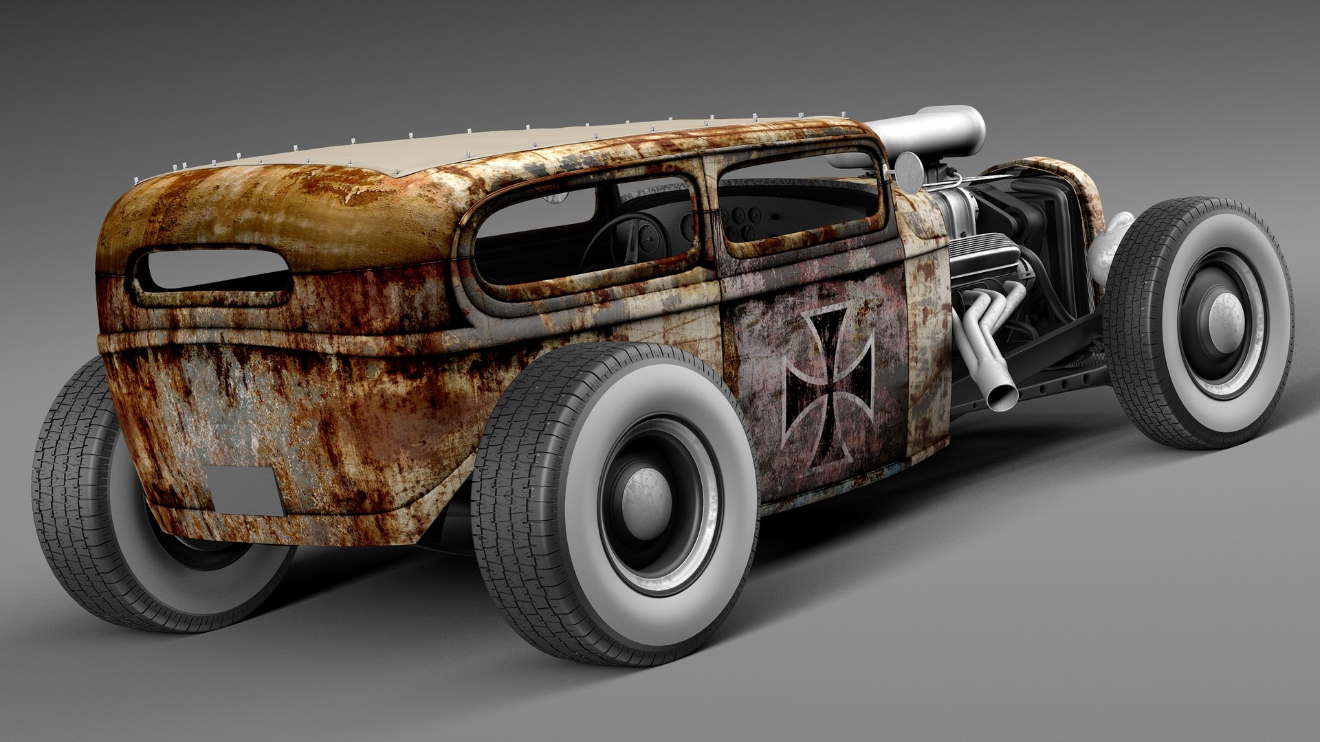 Tudor 1929 Ratrod Rat 3d 3ds