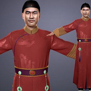 3D Emperor of Qing Dynasty in ancient China