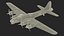 Военный бомбардировщик B-17 Rigged