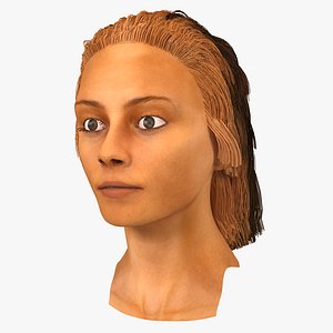 arab woman head 3D model