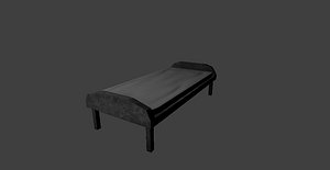 Metal Bed(Low Poly)