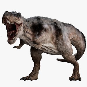 3D Tyrannosaurus Rex Fur Rigged 3D