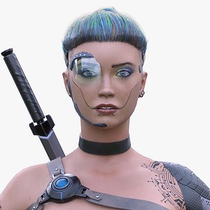 Android Woman - LOW POLY