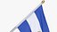El Salvador Cloth Flag Wall Mount Animated Loop