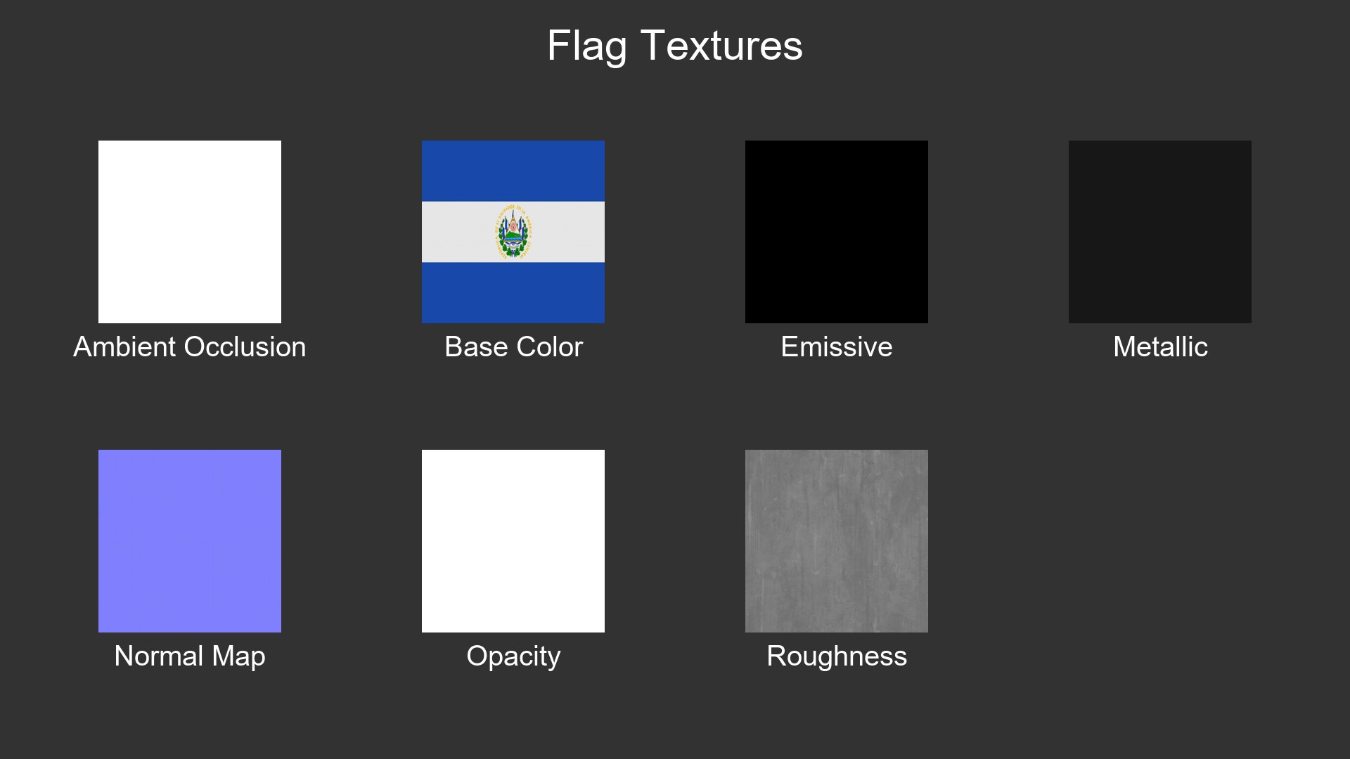 El Salvador Cloth Flag Wall Mount Animated Loop 3D model https://p.turbosquid.com/ts-thumb/Oo/Y5pBht/r5/flag_textures/png/1772458928/1920x1080/fit_q87/52b5d1fa4e43346caf2d9b542312adc2dbdbf93b/flag_textures.jpg