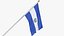 El Salvador Cloth Flag Wall Mount Animated Loop