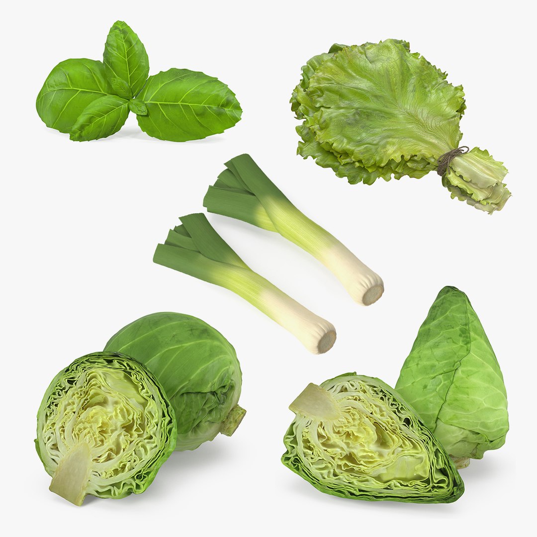 Salad Greens Collection 2 3D model preview