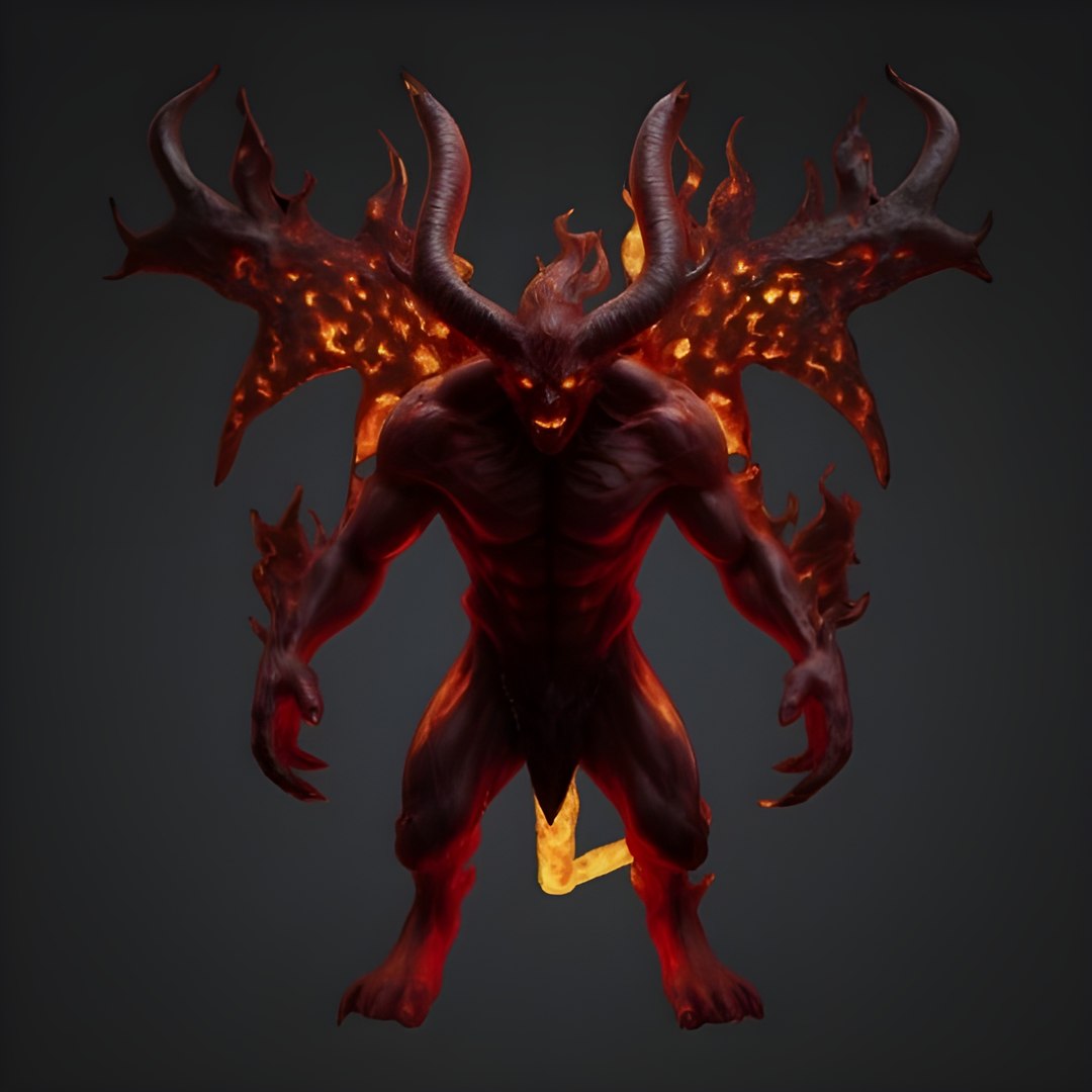 3D Infernal Demon Lord Collectible Figure Series Model - TurboSquid 2296356