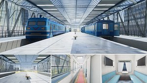 Train Passenger and Train Station 01