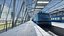 Zugpassagier und Bahnhof 01