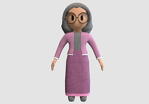 lovely cartoon grandma
