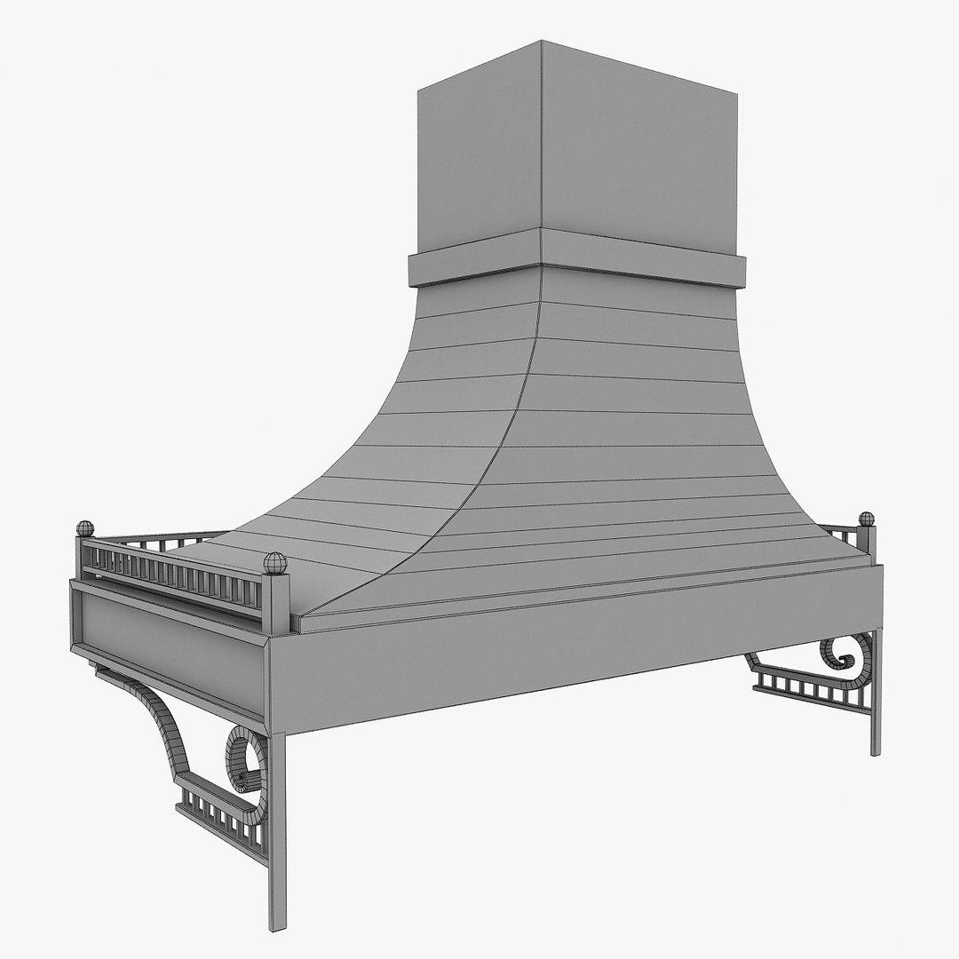 3d Model Metal Forged Hood