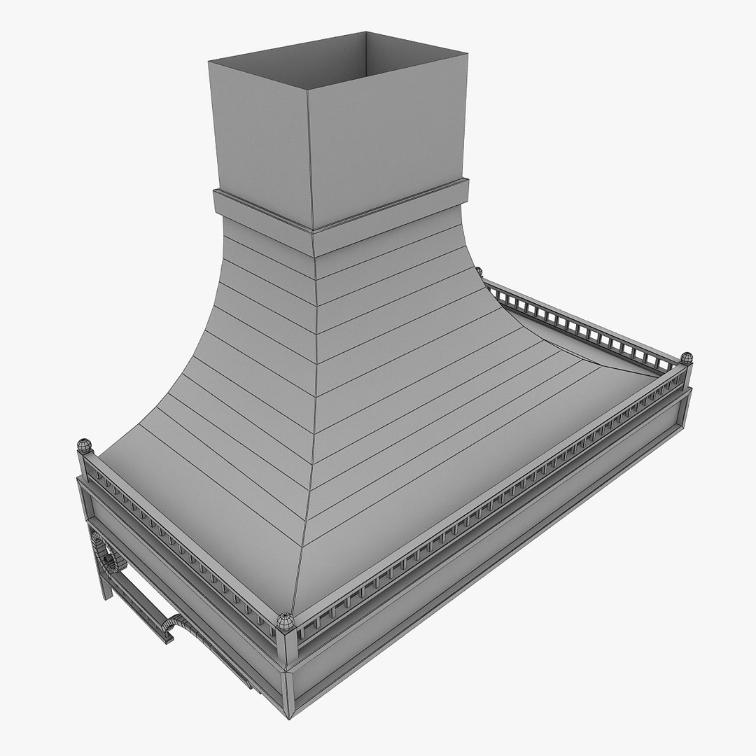 3d Model Metal Forged Hood