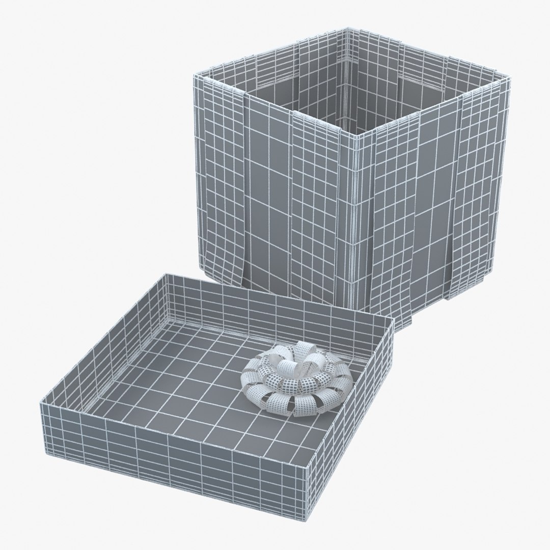 christmas gift present box dxf