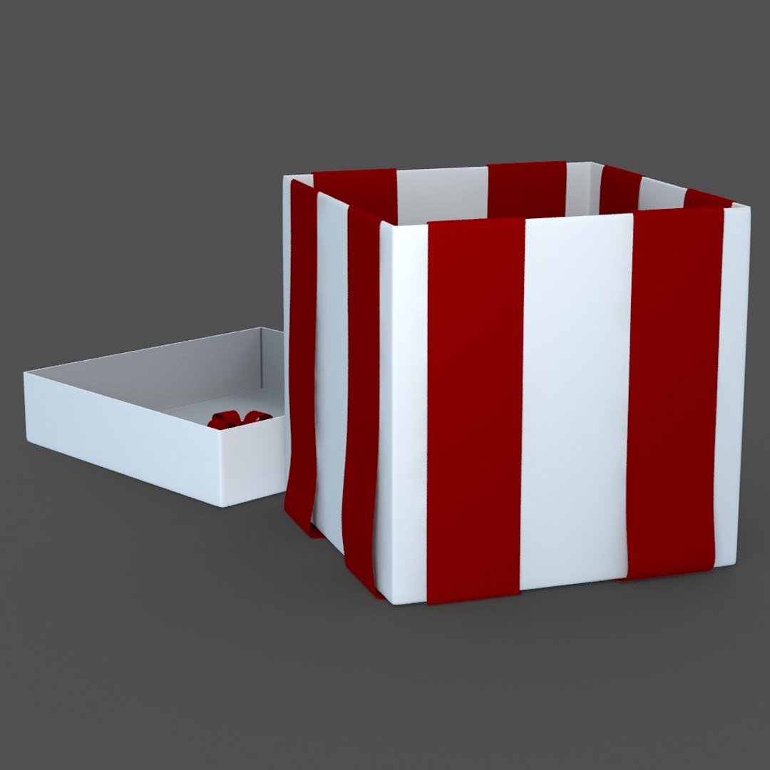 christmas gift present box dxf