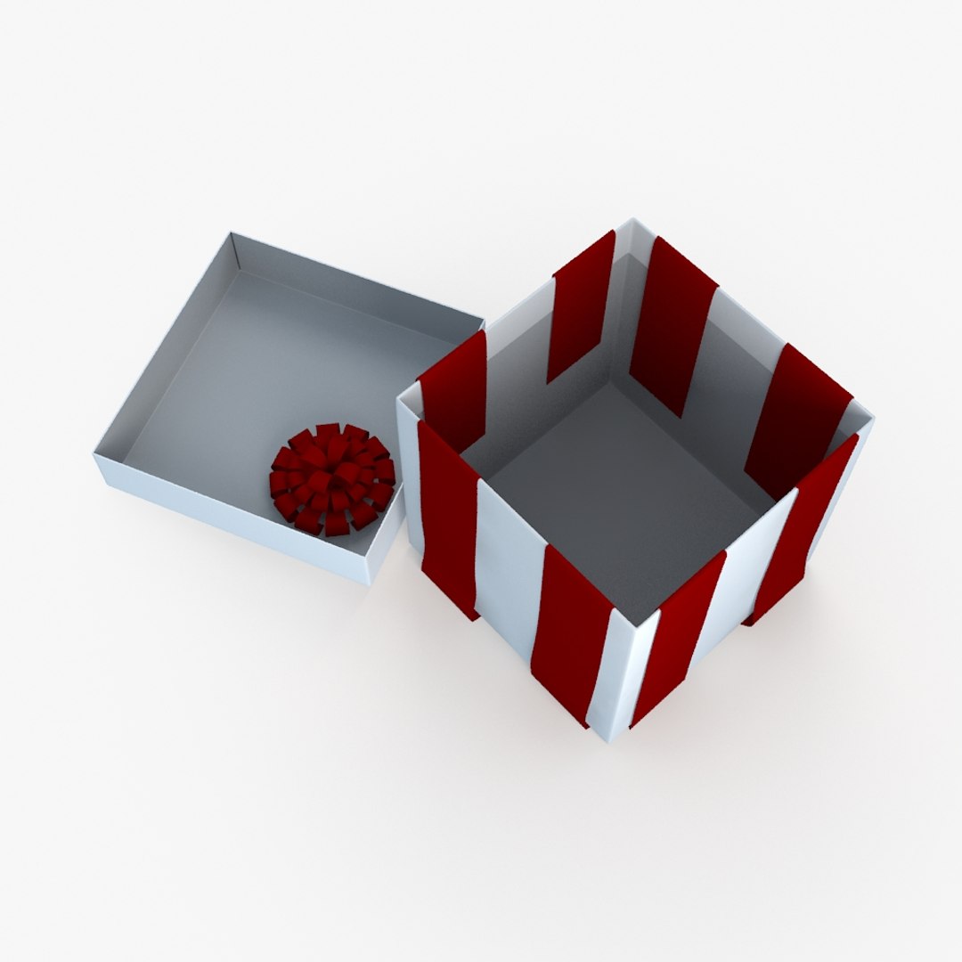 christmas gift present box dxf