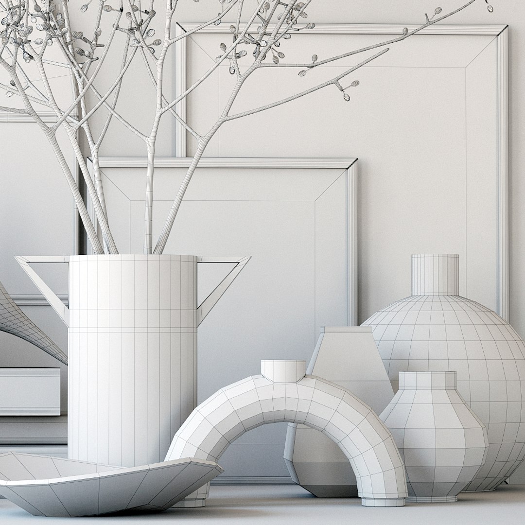 3D Decorative Set - TurboSquid 1704305
