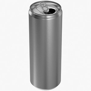 3D Opened Sleek Aluminum Can 355ML