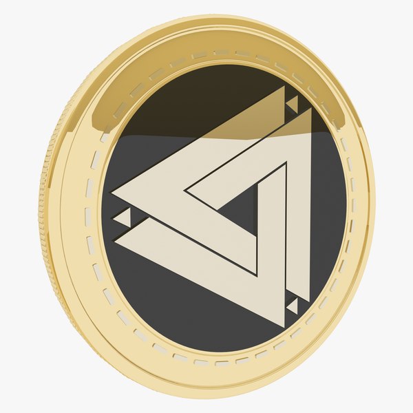 AiLink Token Cryptocurrency Gold Coin 3D model