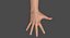 rig hand male 3d c4d